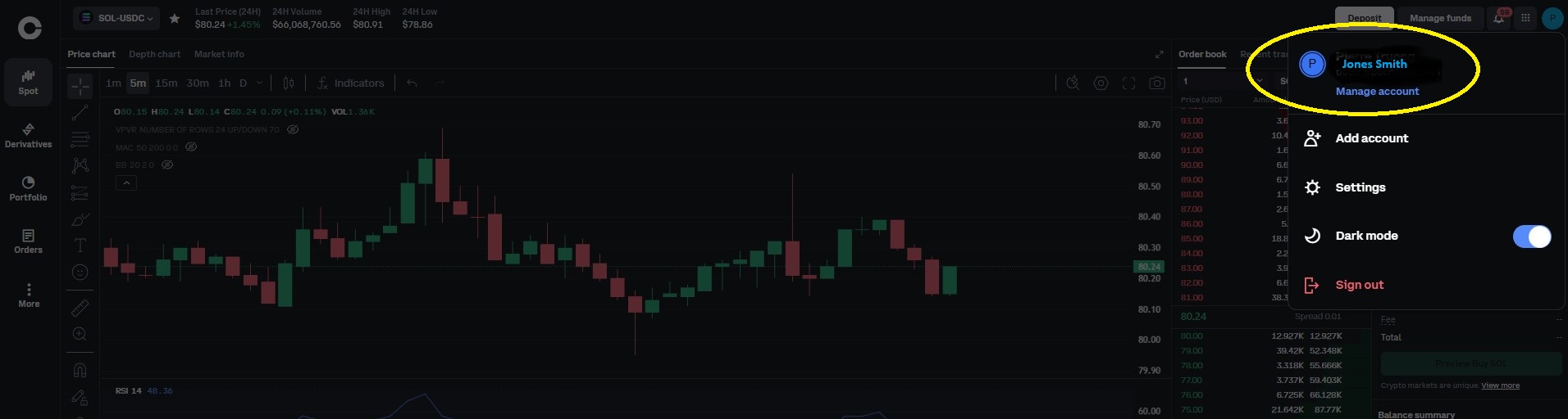 Profil Coinbase